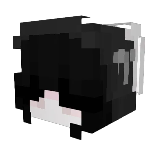 karolinaxoxo Minecraft avatar head, 3D render