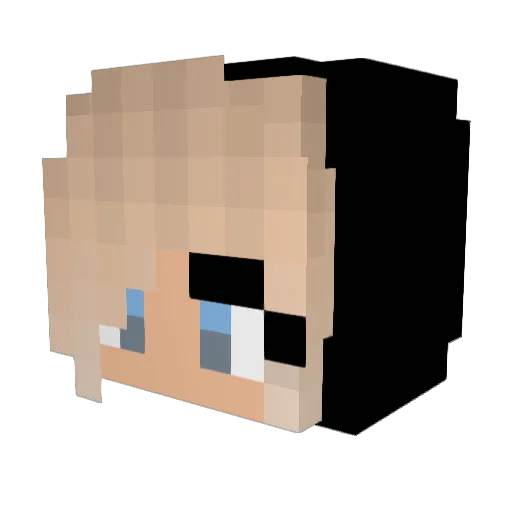 karoo_140a Minecraft avatar head, 3D render