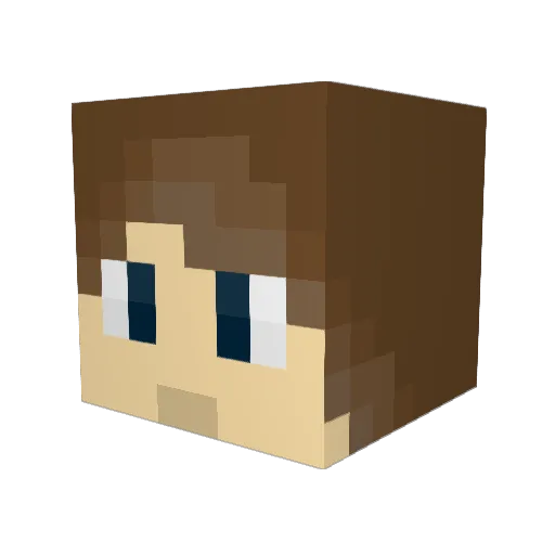 karool999 Minecraft avatar head, 3D render
