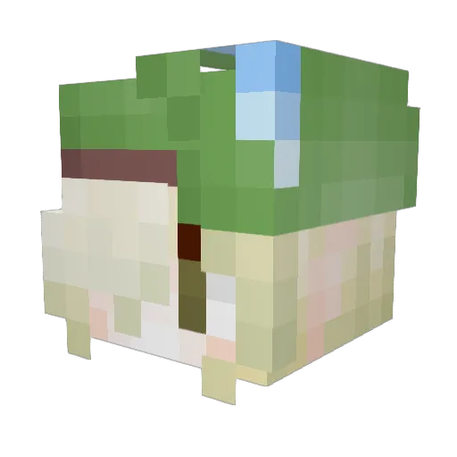 karoro1225 Minecraft avatar head, 3D render