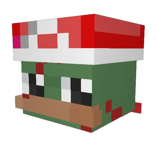 karrmua Minecraft avatar head, 3D render