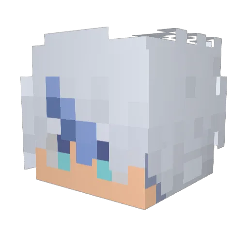 karsheen Minecraft avatar head, 3D render