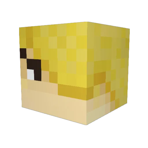 karsoun Minecraft avatar head, 3D render