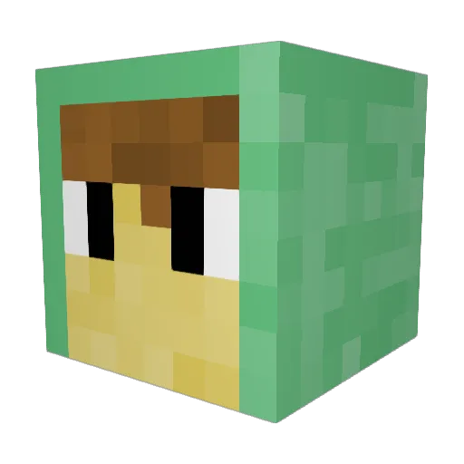 kart8888 Minecraft avatar head, 3D render