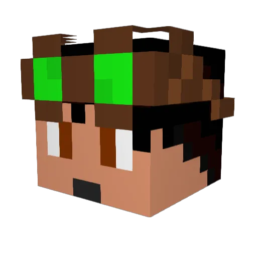 kartingmad88 Minecraft avatar head, 3D render