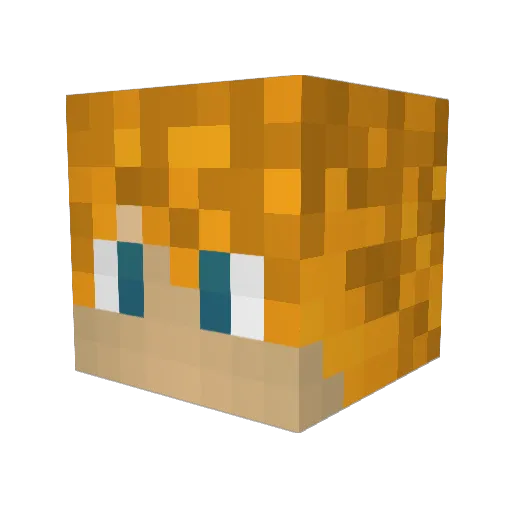 kartofler007 Minecraft avatar head, 3D render