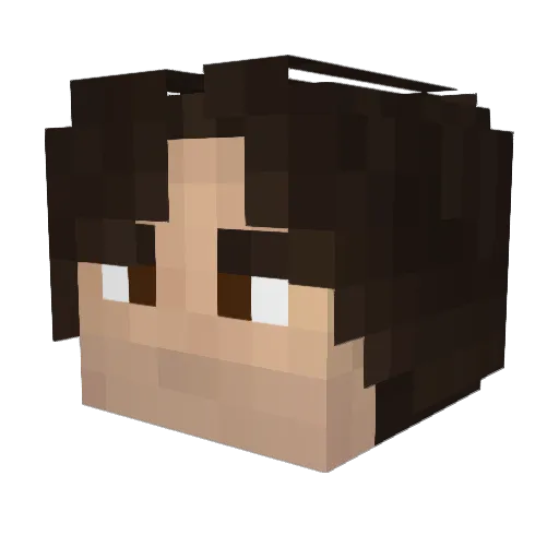 kartoxin Minecraft avatar head, 3D render