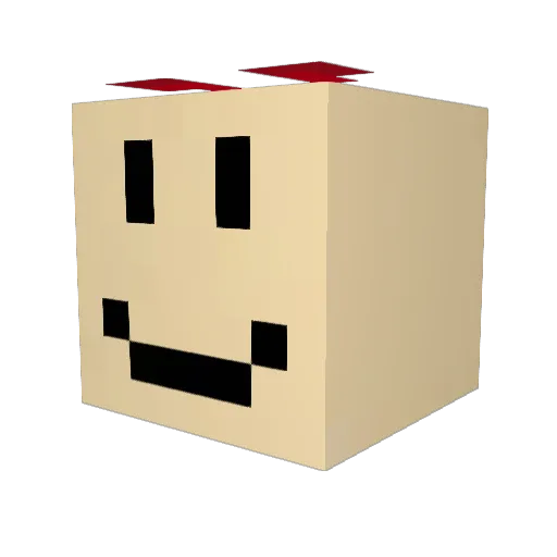 kartsel Minecraft avatar head, 3D render