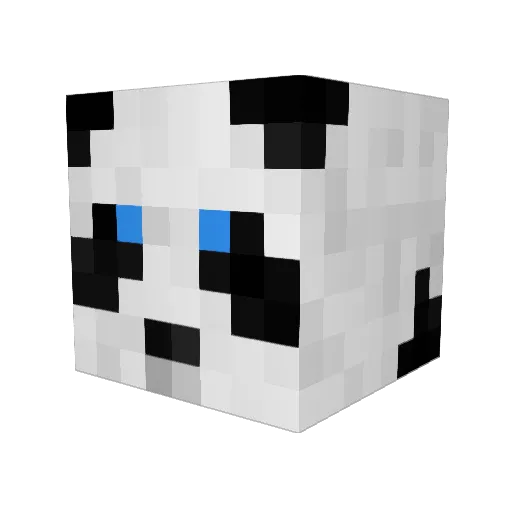 karufr Minecraft avatar head, 3D render