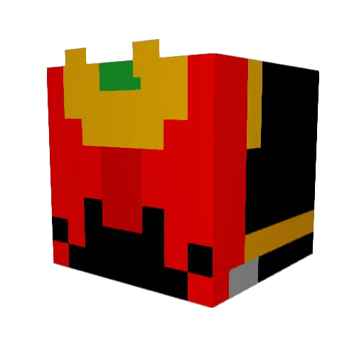 karuhan Minecraft avatar head, 3D render