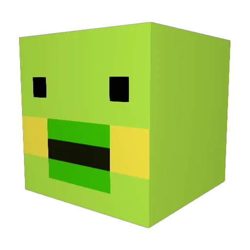 karupikas Minecraft avatar head, 3D render