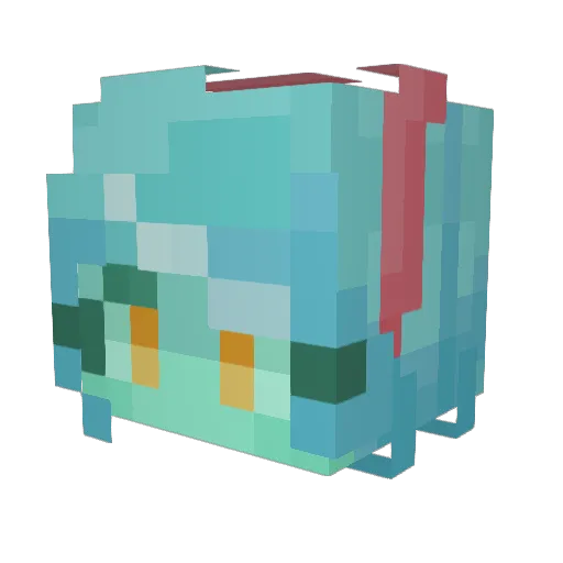 karusene Minecraft avatar head, 3D render