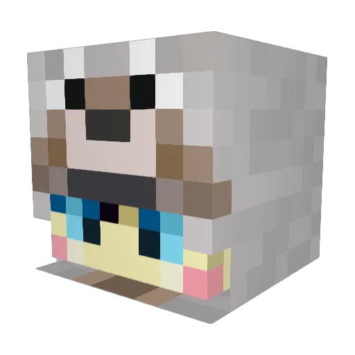 karutes Minecraft avatar head, 3D render
