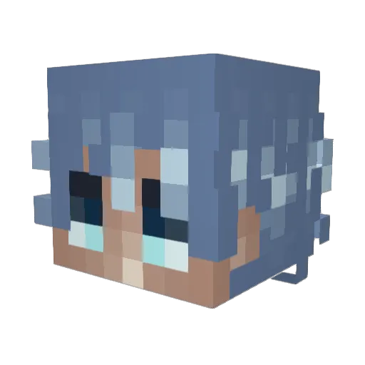 karxmel Minecraft avatar head, 3D render