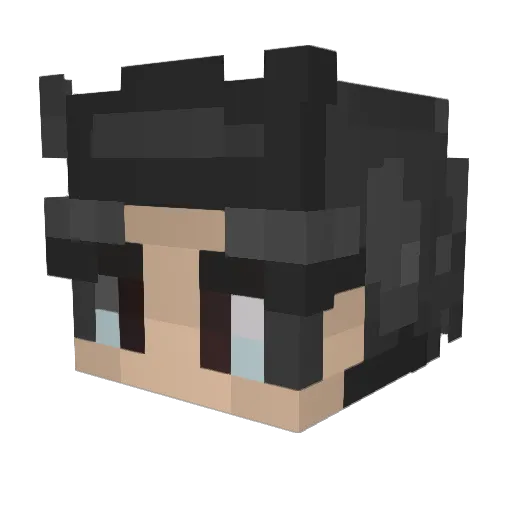 kas1mov Minecraft avatar head, 3D render