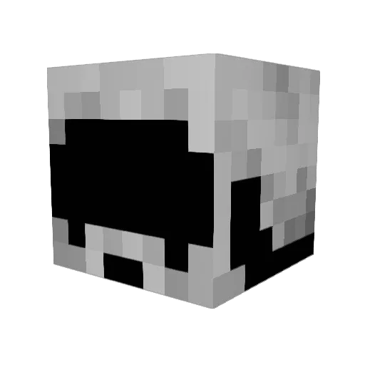 kasakisang Minecraft avatar head, 3D render