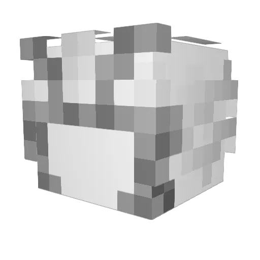 kasatero Minecraft avatar head, 3D render