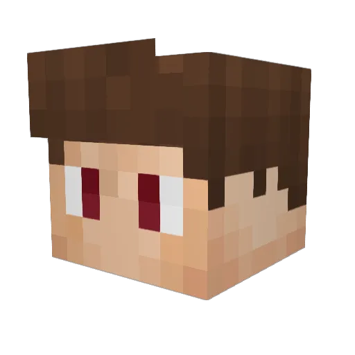kaseknopf Minecraft avatar head, 3D render