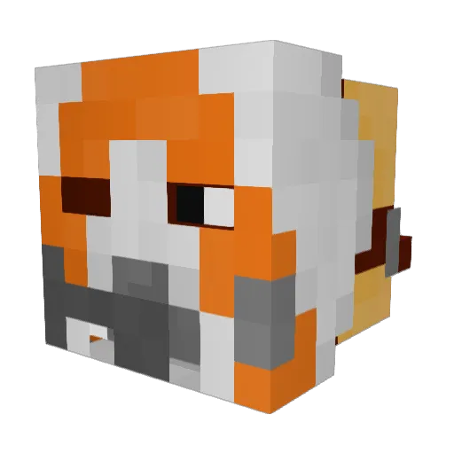 kaser_one Minecraft avatar head, 3D render