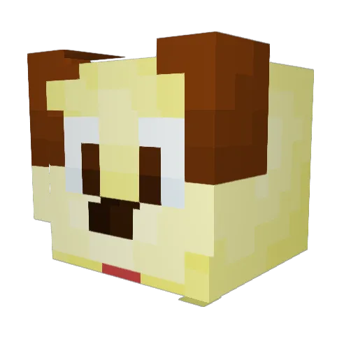 kaseybruh Minecraft avatar head, 3D render