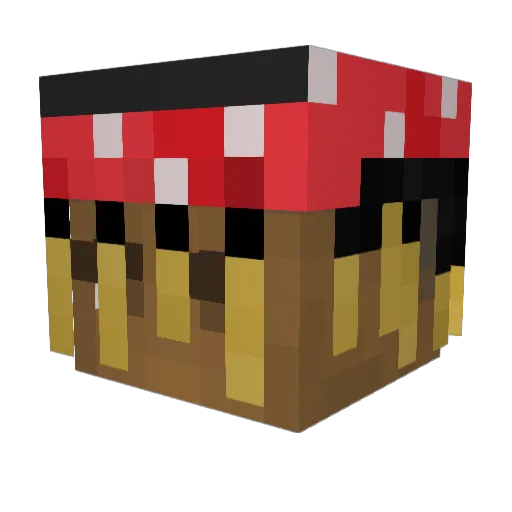 kashdami Minecraft avatar head, 3D render