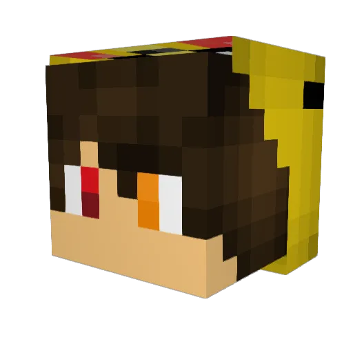 kasheram Minecraft avatar head, 3D render