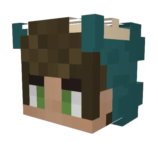 kashew88 Minecraft avatar head, 3D render