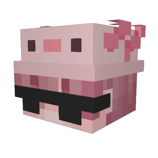 kashinkojidesu Minecraft avatar head, 3D render