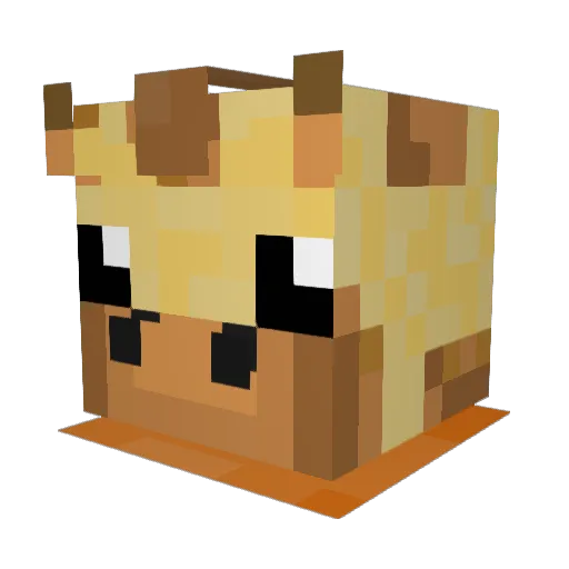 kashtie Minecraft avatar head, 3D render