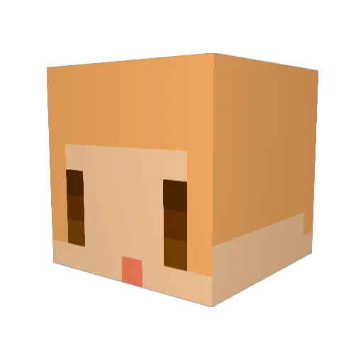 kasi2005 Minecraft avatar head, 3D render