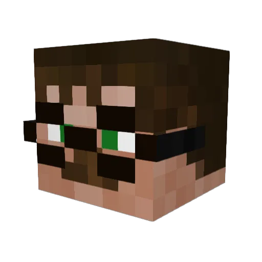 kasia_erm Minecraft avatar head, 3D render