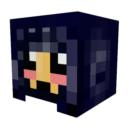 kasinekkablos Minecraft avatar head, 3D render