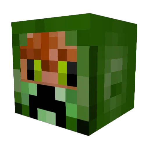 kasisak123 Minecraft avatar head, 3D render