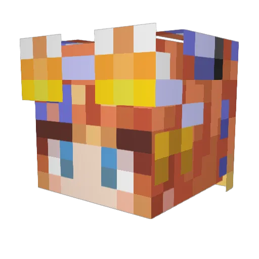 kasiwagirin315 Minecraft avatar head, 3D render