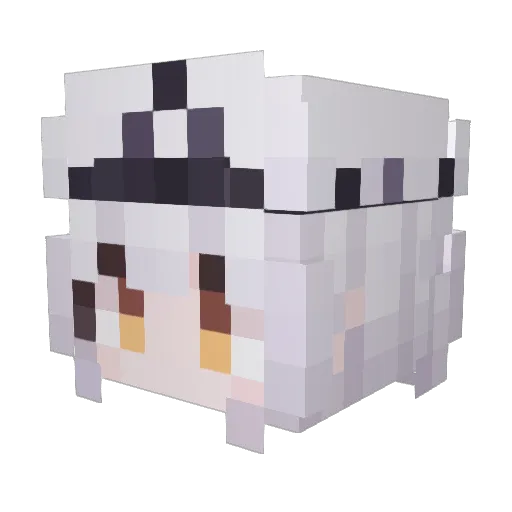 kasker_sunny Minecraft avatar head, 3D render
