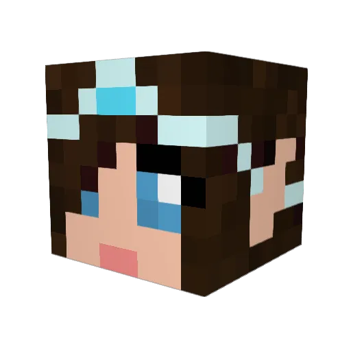 kasliTR Minecraft avatar head, 3D render