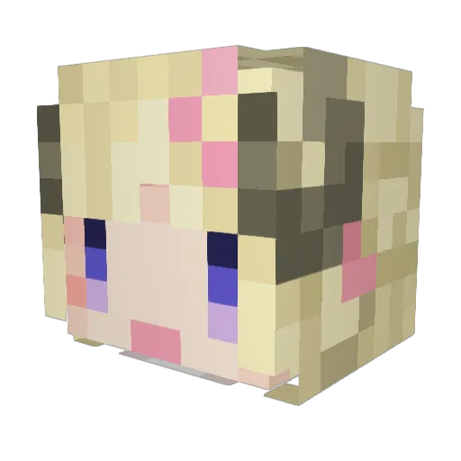 kaspar223 Minecraft avatar head, 3D render
