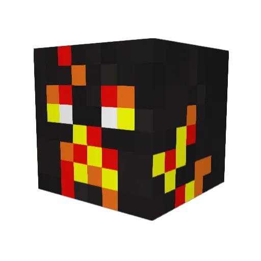 kasparek Minecraft avatar head, 3D render