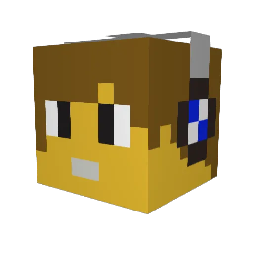 kasper686 Minecraft avatar head, 3D render