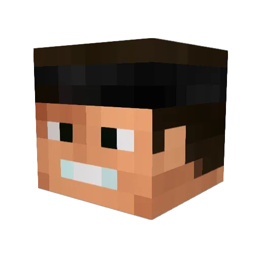 kasper_br Minecraft avatar head, 3D render