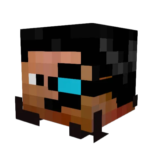 kasper_styre Minecraft avatar head, 3D render