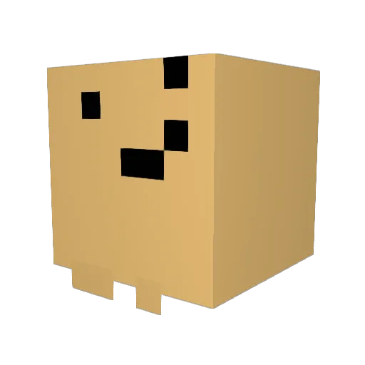 kasperlasper Minecraft avatar head, 3D render