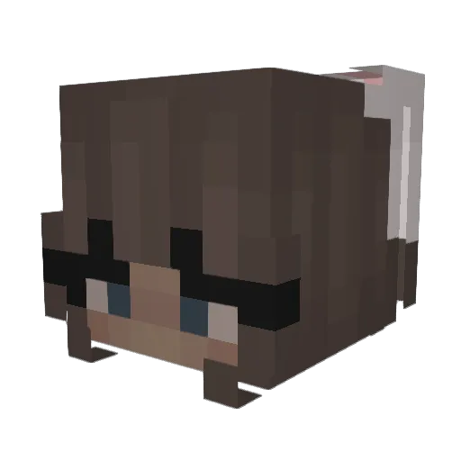 kasperogmax Minecraft avatar head, 3D render