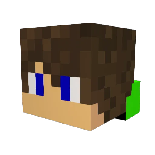 kaspersky020201 Minecraft avatar head, 3D render