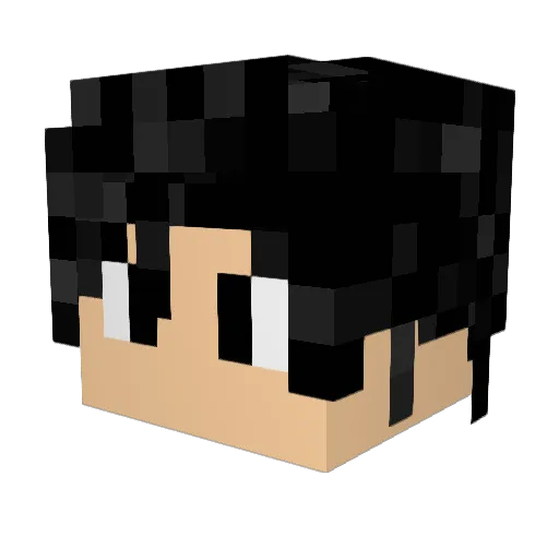 kasraRAGE Minecraft avatar head, 3D render