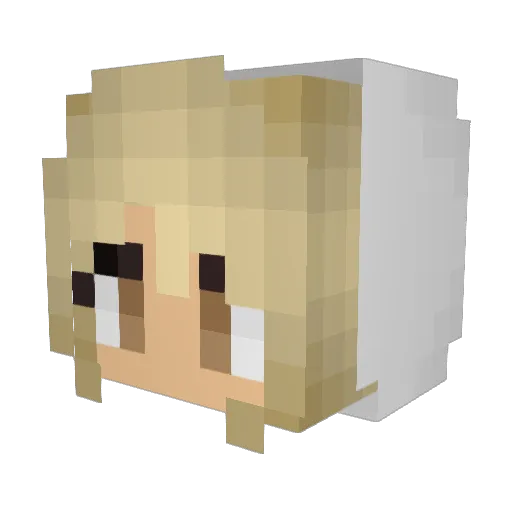 kassa2815 Minecraft avatar head, 3D render