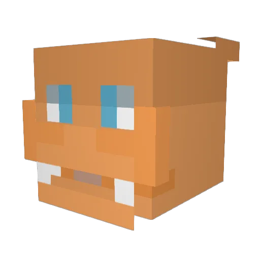 kassfur Minecraft avatar head, 3D render