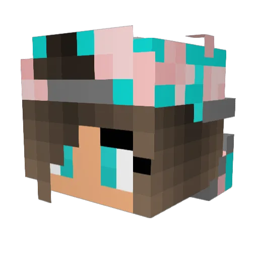 kassuts Minecraft avatar head, 3D render
