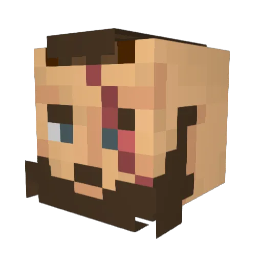kastan3 Minecraft avatar head, 3D render
