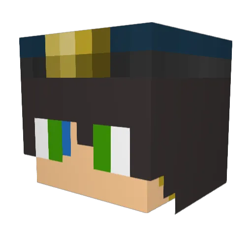 kasten_ Minecraft avatar head, 3D render